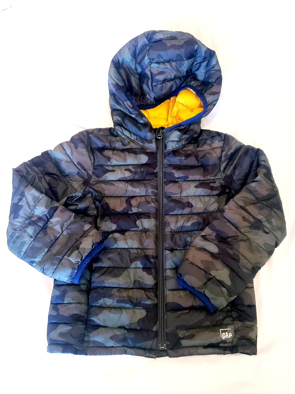 Gap Boys XS Lightweight Camouflage Puffer Jacket